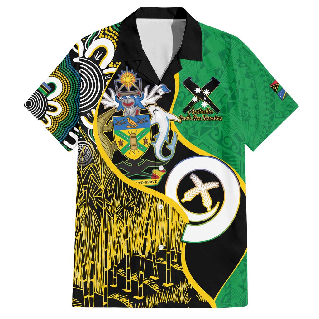 Australian South Sea Islanders National Recognition Day Family Matching Tank Maxi Dress and Hawaiian Shirt Solomon Islands And Vanuatu Culture