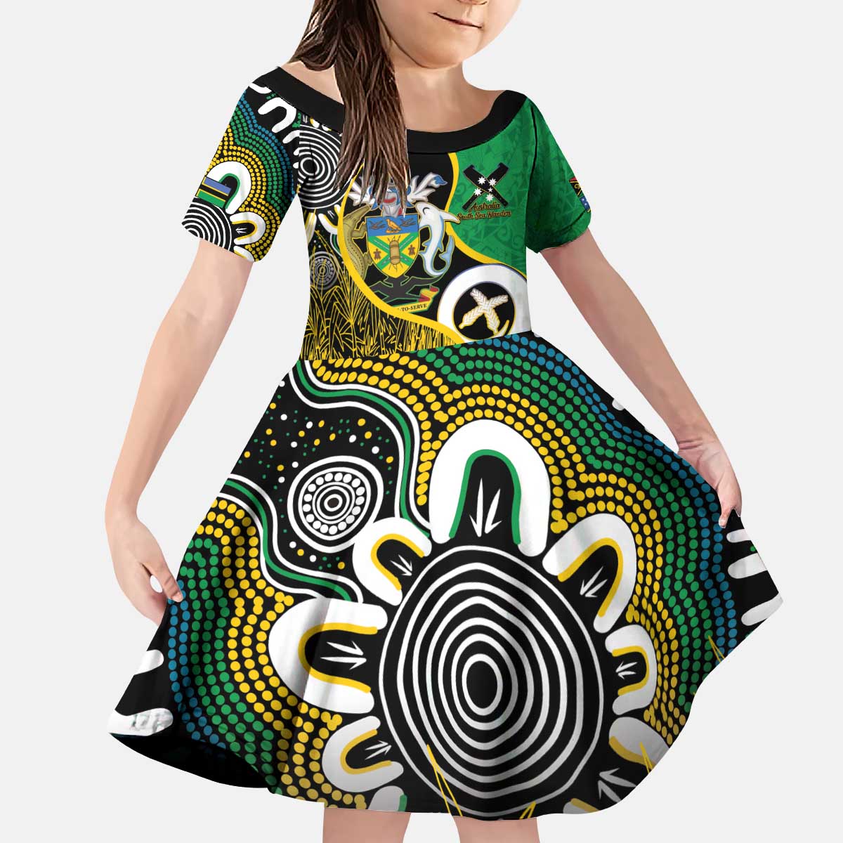 Australian South Sea Islanders National Recognition Day Kid Short Sleeve Dress Solomon Islands And Vanuatu Culture