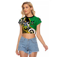 Australian South Sea Islanders National Recognition Day Raglan Cropped T Shirt Solomon Islands And Vanuatu Culture