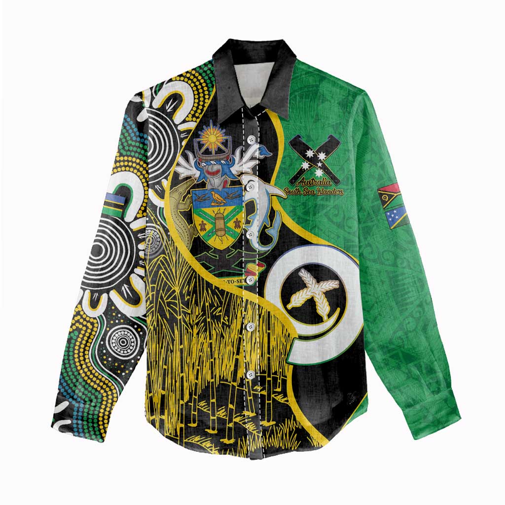 Australian South Sea Islanders National Recognition Day Women Casual Shirt Solomon Islands And Vanuatu Culture