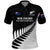 New Zealand Silver Fern Rugby Polo Shirt All Black 2023 Go Champions Maori Pattern LT14 Black - Polynesian Pride