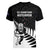 New Zealand Silver Fern Rugby Women V Neck T Shirt All Black Go Champions Maori Pattern LT14