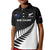 Personalised New Zealand Silver Fern Rugby Kid Polo Shirt All Black 2023 Go Champions Maori Pattern LT14 Kid Black - Polynesian Pride