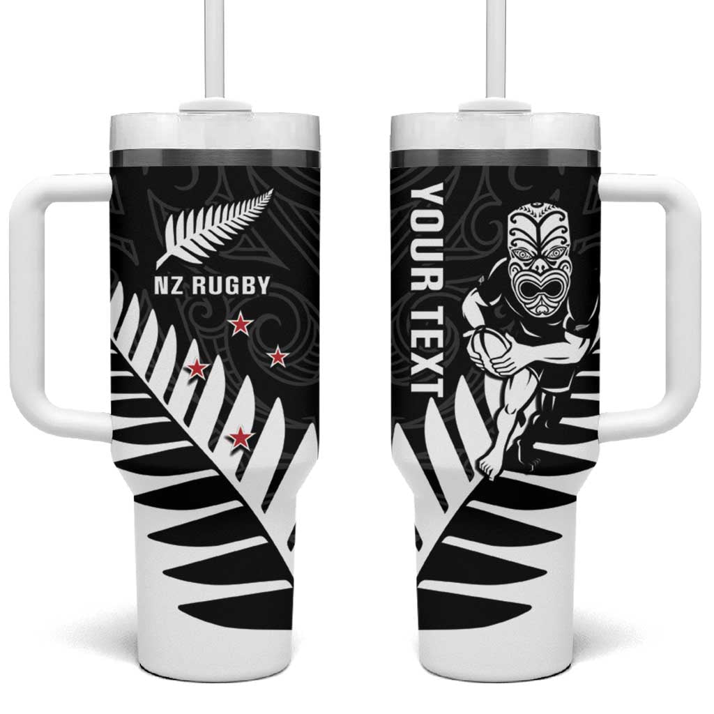 New Zealand Silver Fern Rugby Tumbler With Handle All Black Go Champions Maori Pattern LT14