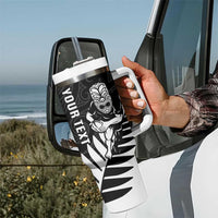 New Zealand Silver Fern Rugby Tumbler With Handle All Black Go Champions Maori Pattern LT14