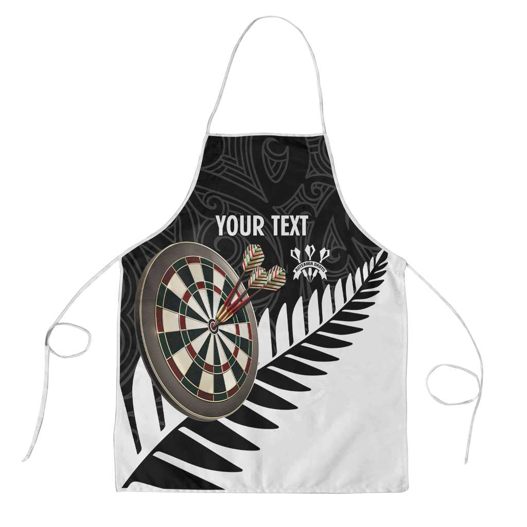 Personalised New Zealand Darts Apron Silver Fern Aotearoa Maori Pattern - Polynesian Pride