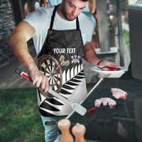 Personalised New Zealand Darts Apron Silver Fern Aotearoa Maori Pattern - Polynesian Pride