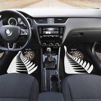 Personalised New Zealand Darts Car Mats Silver Fern Aotearoa Maori Pattern - Polynesian Pride