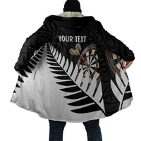 Personalised New Zealand Darts Cloak Silver Fern Aotearoa Maori Pattern - Polynesian Pride