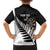Personalised New Zealand Darts Family Matching Puletasi and Hawaiian Shirt Silver Fern Aotearoa Maori Pattern - Polynesian Pride