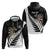 Personalised New Zealand Darts Hoodie Silver Fern Aotearoa Maori Pattern - Polynesian Pride