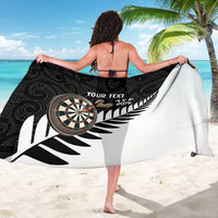 Personalised New Zealand Darts Sarong Silver Fern Aotearoa Maori Pattern - Polynesian Pride