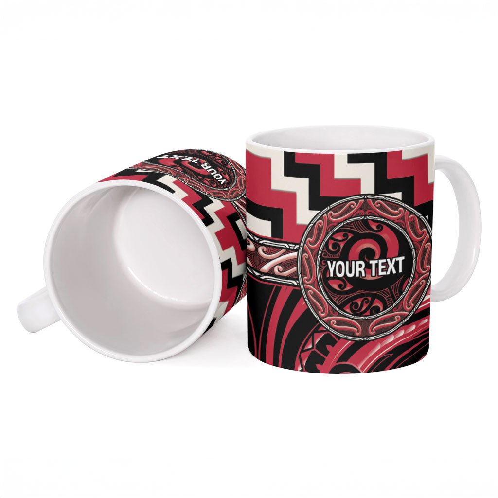 Aotearoa Ngai Te Rangi Personalised Ceramic Mug Maori Iwi Poutama Puhoro Tattoo LT14 - Polynesian Pride