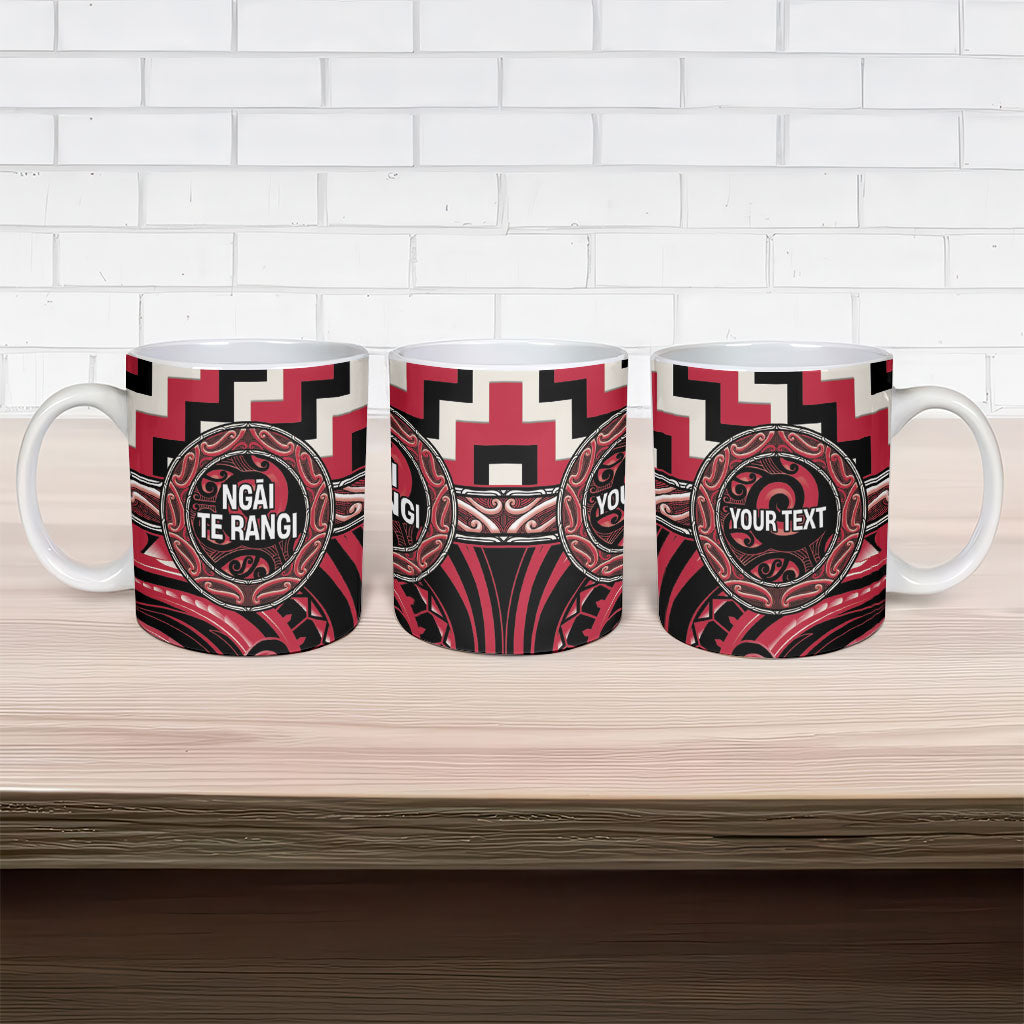 Aotearoa Ngai Te Rangi Personalised Ceramic Mug Maori Iwi Poutama Puhoro Tattoo LT14 - Polynesian Pride