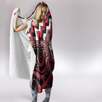 Aotearoa Ngai Te Rangi Hooded Blanket Maori Iwi Poutama Puhoro Tattoo LT14 - Polynesian Pride