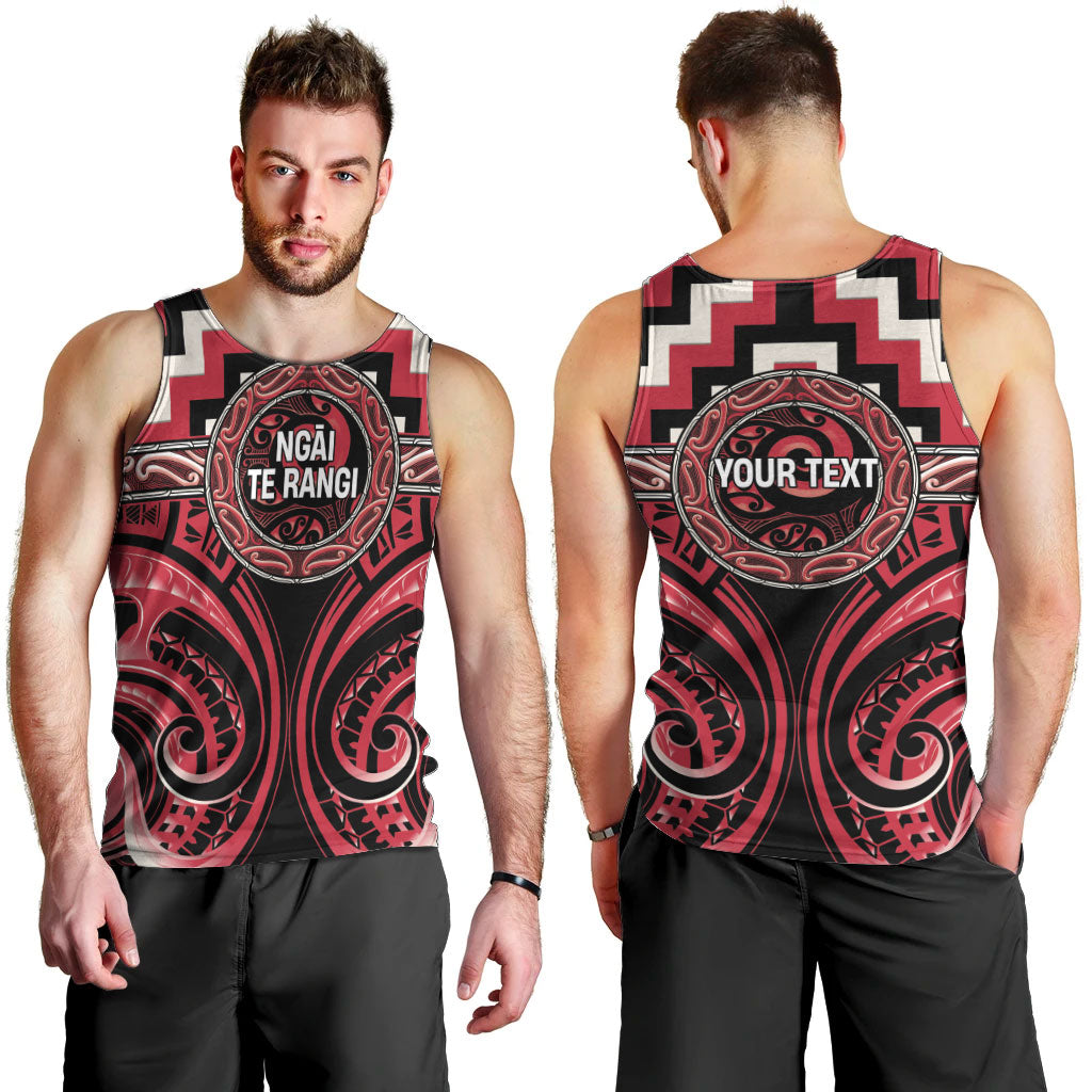 Aotearoa Ngai Te Rangi Personalised Men Tank Top Maori Iwi Poutama Puhoro Tattoo LT14 - Polynesian Pride