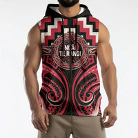 Aotearoa Ngai Te Rangi Personalised Sleeveless Zip Hoodie Maori Iwi Poutama Puhoro Tattoo LT14 - Polynesian Pride