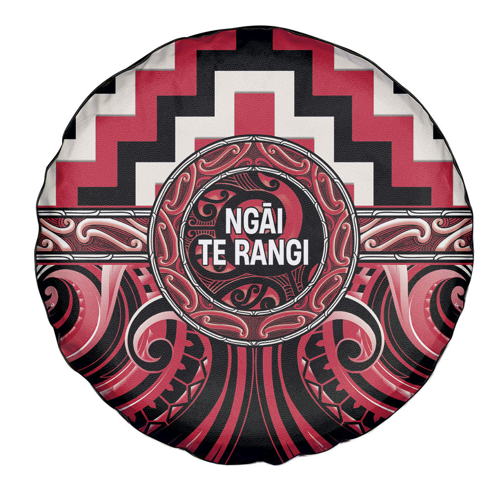 Aotearoa Ngai Te Rangi Spare Tire Cover Maori Iwi Poutama Puhoro Tattoo LT14 - Polynesian Pride