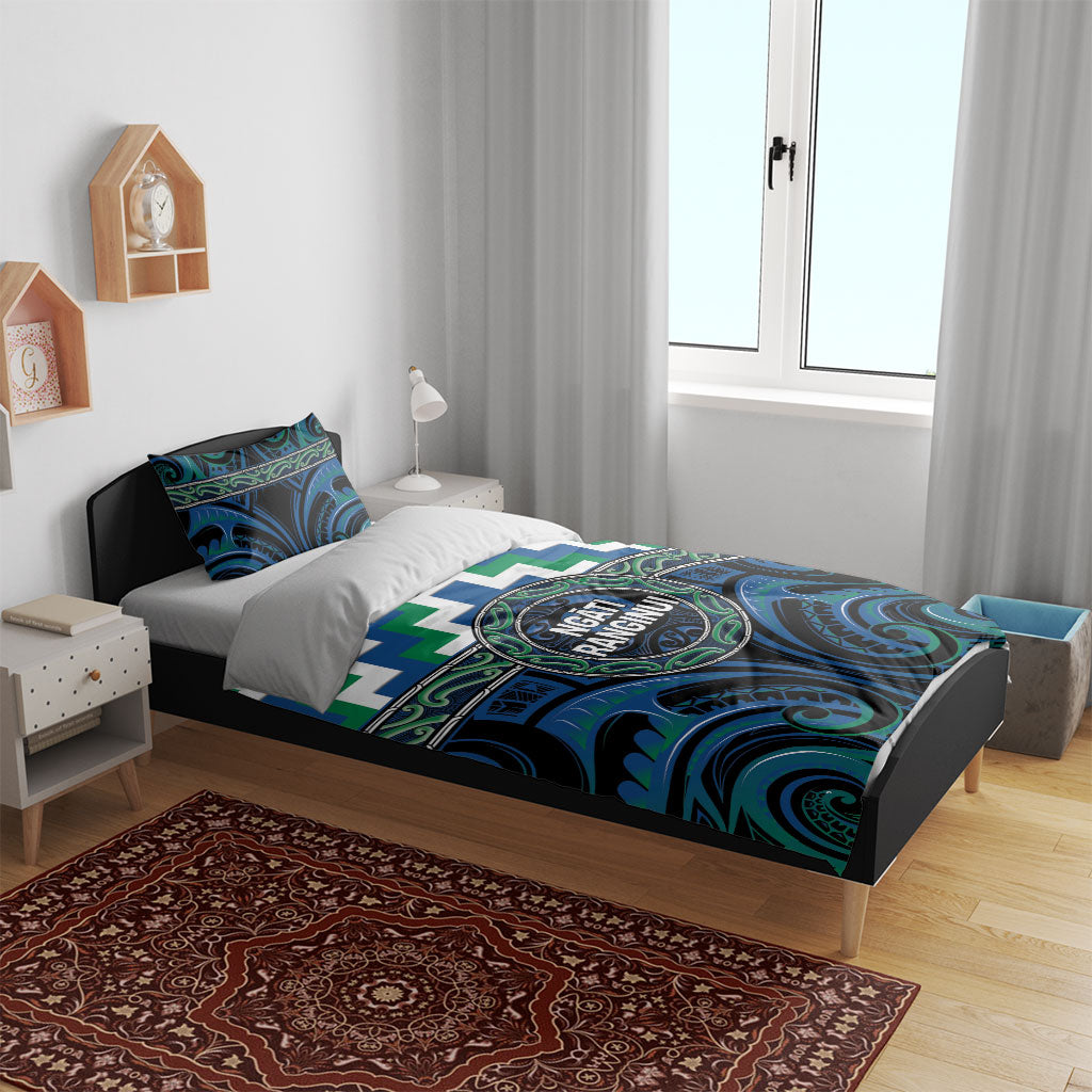 Aotearoa Ngati Ranginui Bedding Set Maori Iwi Poutama Puhoro Tattoo LT14 - Polynesian Pride