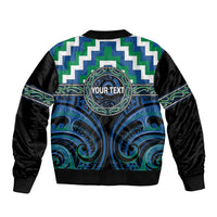 Aotearoa Ngati Ranginui Personalised Bomber Jacket Maori Iwi Poutama Puhoro Tattoo LT14 - Polynesian Pride