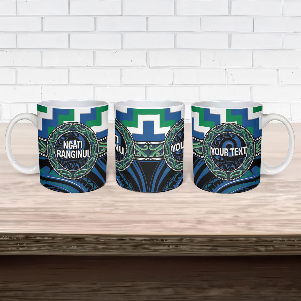 Aotearoa Ngati Ranginui Personalised Ceramic Mug Maori Iwi Poutama Puhoro Tattoo LT14 - Polynesian Pride
