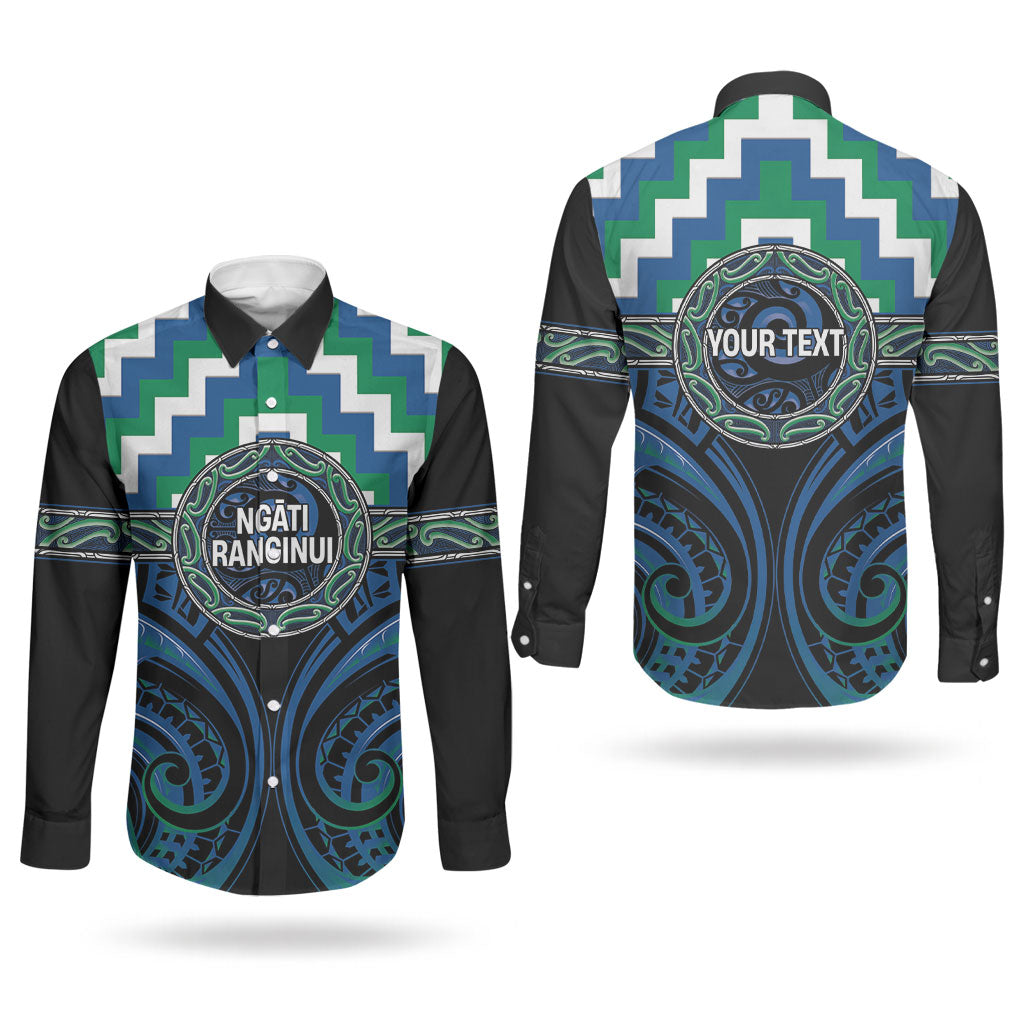 Aotearoa Ngati Ranginui Personalised Couples Matching Mermaid Dress and Long Sleeve Button Shirt Maori Iwi Poutama Puhoro Tattoo LT14 - Polynesian Pride