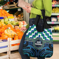 Aotearoa Ngati Ranginui Grocery Bag Maori Iwi Poutama Puhoro Tattoo LT14 - Polynesian Pride