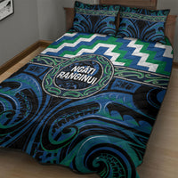 Aotearoa Ngati Ranginui Quilt Bed Set Maori Iwi Poutama Puhoro Tattoo LT14 - Polynesian Pride