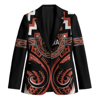 Aotearoa Tapuika Personalised Blazer Maori Iwi Poutama Puhoro Tattoo LT14 Unisex Red - Polynesian Pride