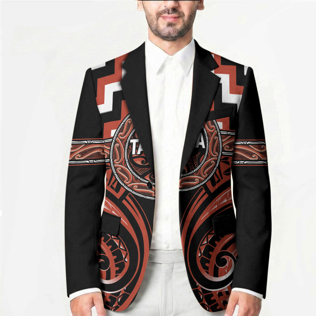 Aotearoa Tapuika Personalised Blazer Maori Iwi Poutama Puhoro Tattoo LT14 - Polynesian Pride