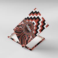 Aotearoa Tapuika Canvas Wall Art Maori Iwi Poutama Puhoro Tattoo LT14 With Frame Red - Polynesian Pride