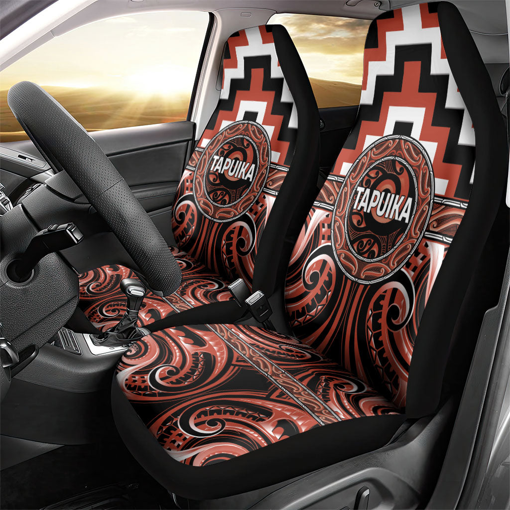 Aotearoa Tapuika Car Seat Cover Maori Iwi Poutama Puhoro Tattoo LT14 - Polynesian Pride
