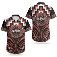 Aotearoa Tapuika Personalised Couples Matching Off Shoulder Maxi Dress and Hawaiian Shirt Maori Iwi Poutama Puhoro Tattoo LT14 - Polynesian Pride