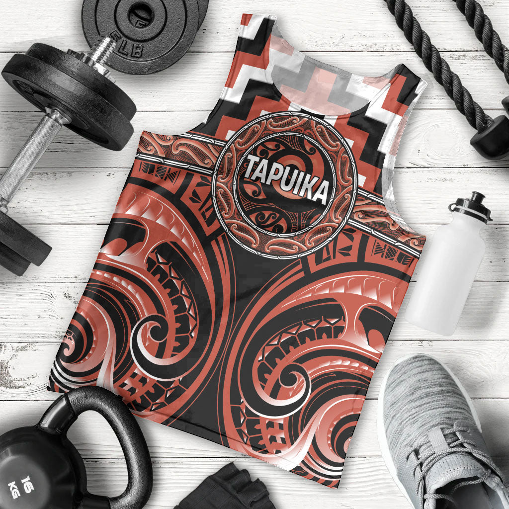 Aotearoa Tapuika Personalised Men Tank Top Maori Iwi Poutama Puhoro Tattoo LT14 - Polynesian Pride