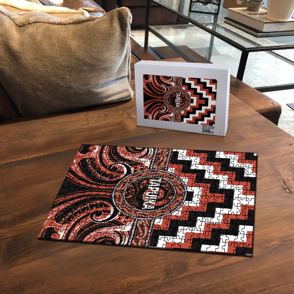 Aotearoa Tapuika Puzzle Maori Iwi Poutama Puhoro Tattoo LT14 - Polynesian Pride
