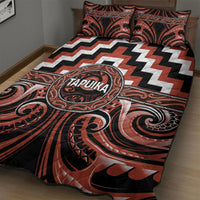 Aotearoa Tapuika Quilt Bed Set Maori Iwi Poutama Puhoro Tattoo LT14 - Polynesian Pride