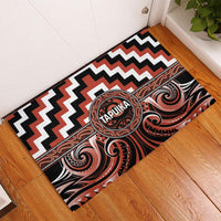 Aotearoa Tapuika Rubber Doormat Maori Iwi Poutama Puhoro Tattoo LT14 - Polynesian Pride