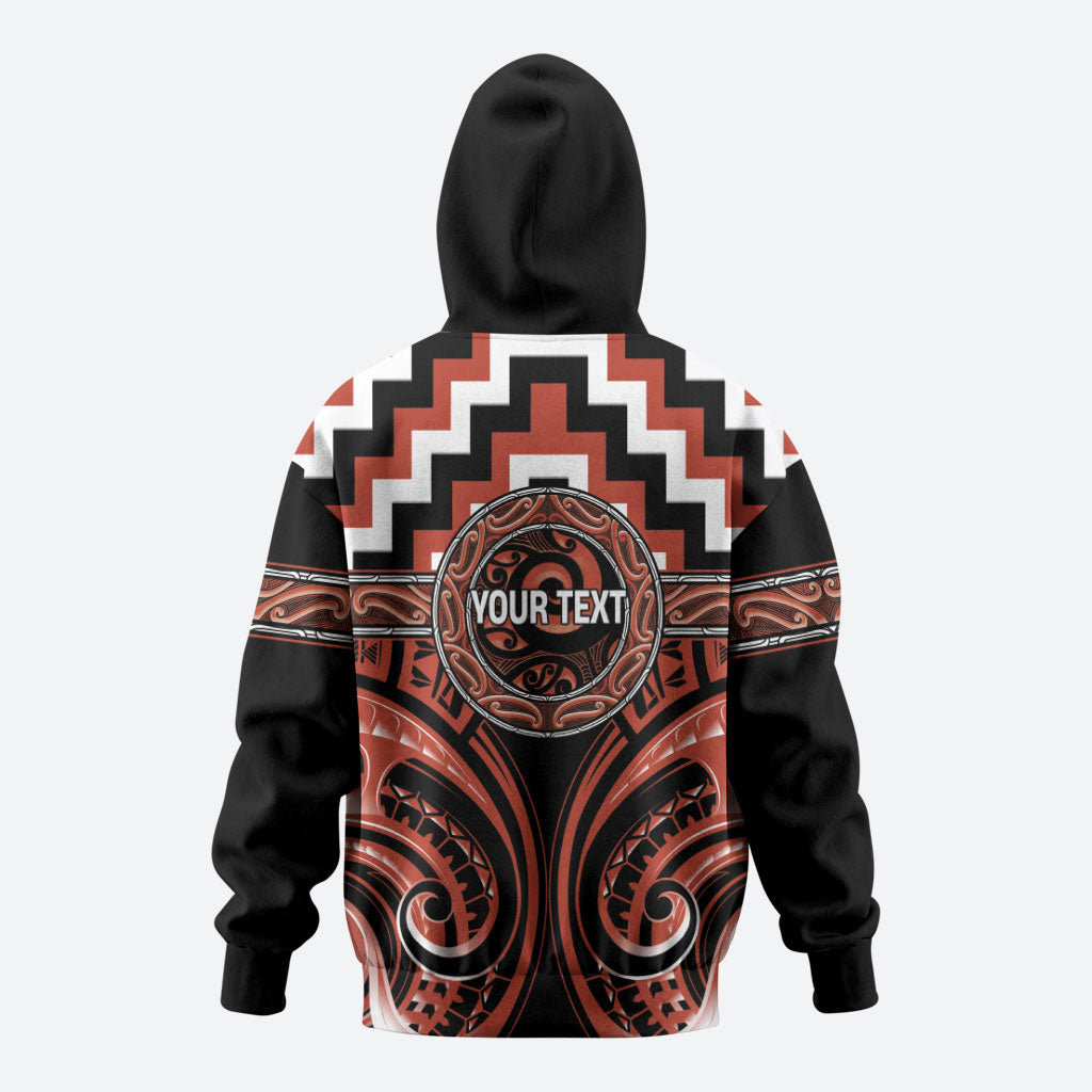 Aotearoa Tapuika Personalised Zip Hoodie Maori Iwi Poutama Puhoro Tattoo LT14 - Polynesian Pride