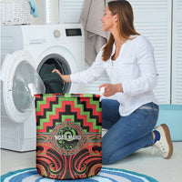 Aotearoa Ngati Maru Laundry Basket Maori Iwi Poutama Puhoro Tattoo LT14 - Polynesian Pride