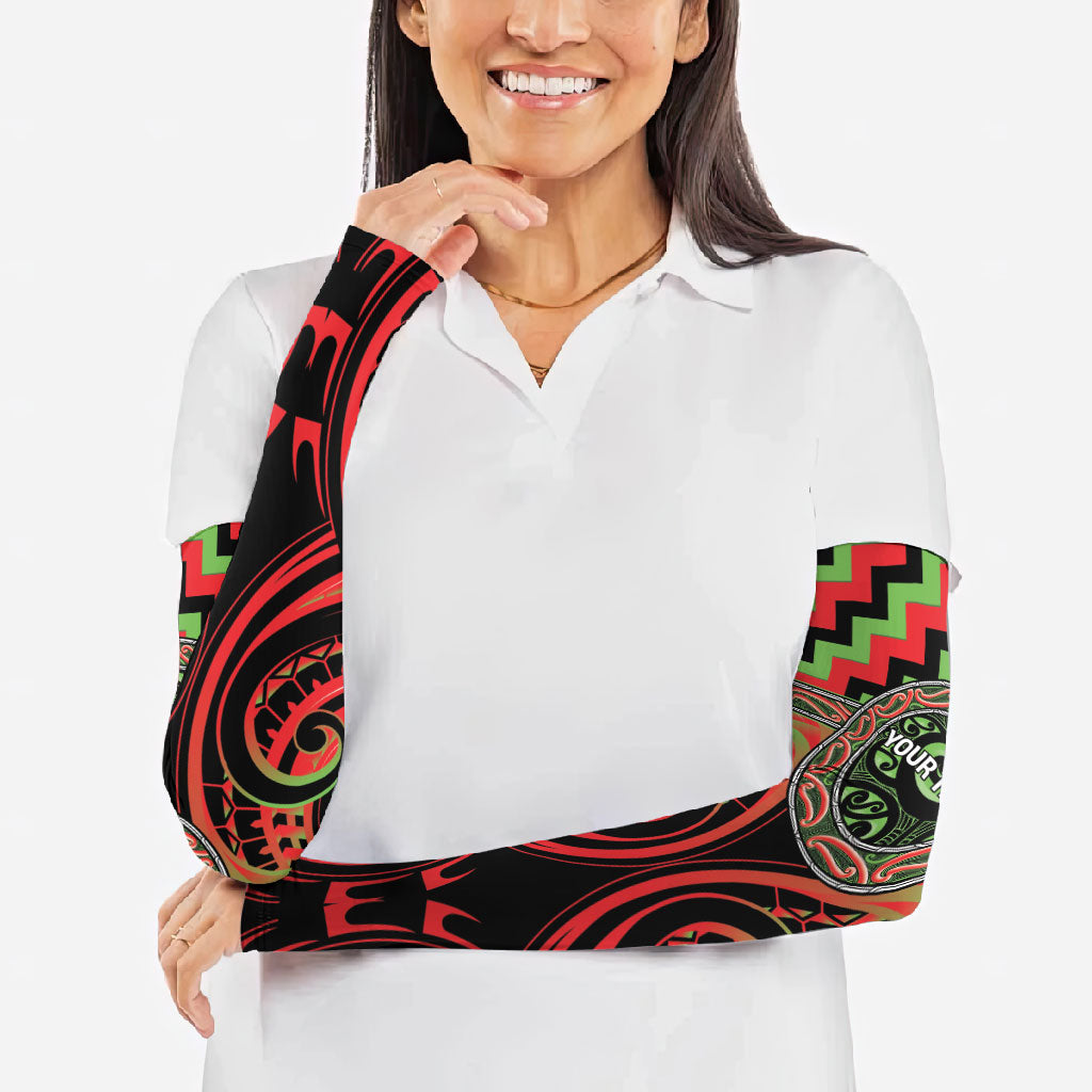 Aotearoa Ngati Maru Personalised Arm Sleeves Maori Iwi Poutama Puhoro Tattoo LT14 - Polynesian Pride