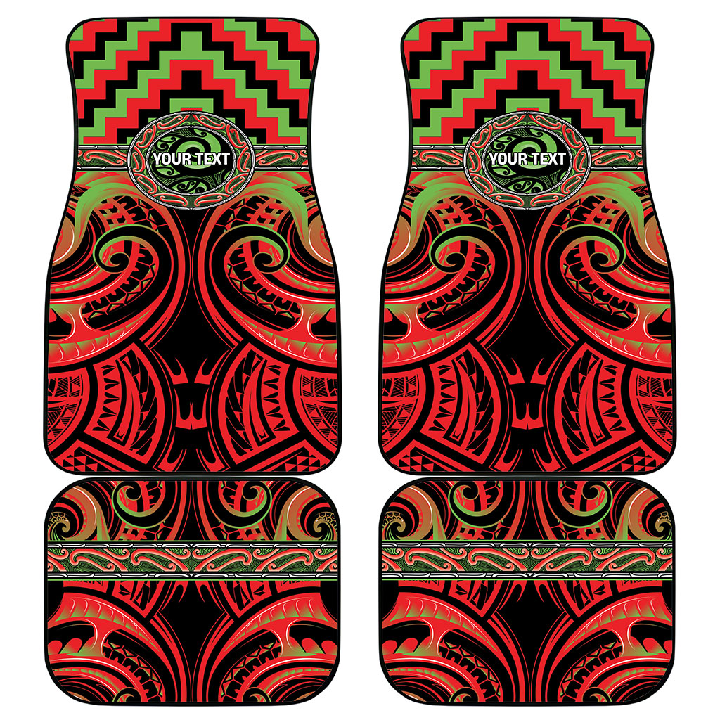 Aotearoa Ngati Maru Personalised Car Mats Maori Iwi Poutama Puhoro Tattoo LT14 - Polynesian Pride