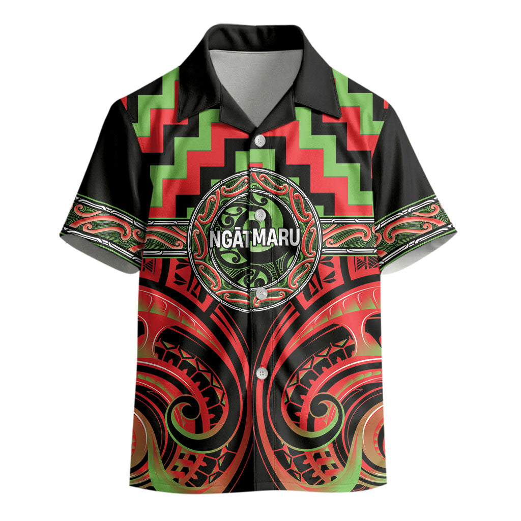 Aotearoa Ngati Maru Personalised Kid Hawaiian Shirt Maori Iwi Poutama Puhoro Tattoo LT14 - Polynesian Pride