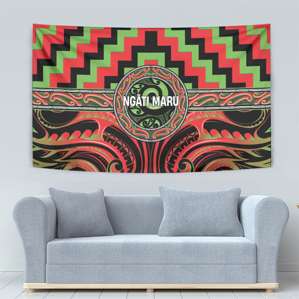 Aotearoa Ngati Maru Tapestry Maori Iwi Poutama Puhoro Tattoo LT14 - Polynesian Pride