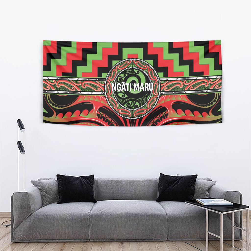 Aotearoa Ngati Maru Tapestry Maori Iwi Poutama Puhoro Tattoo LT14 - Polynesian Pride