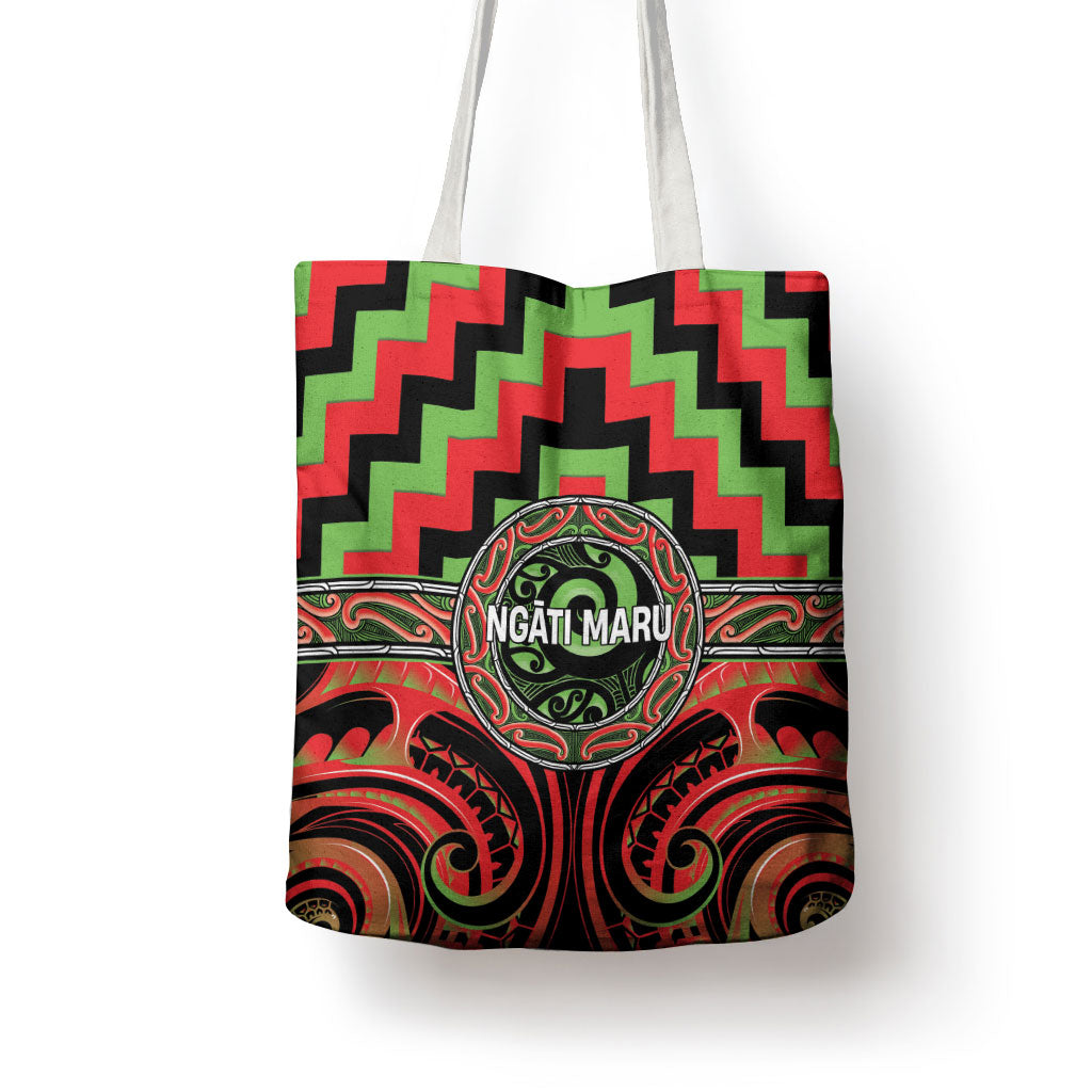 Aotearoa Ngati Maru Tote Bag Maori Iwi Poutama Puhoro Tattoo LT14 - Polynesian Pride