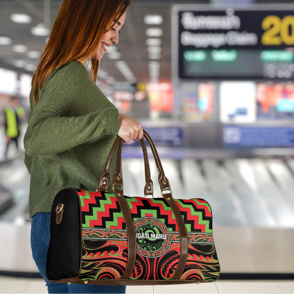 Aotearoa Ngati Maru Travel Bag Maori Iwi Poutama Puhoro Tattoo LT14 - Polynesian Pride