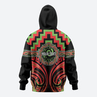 Aotearoa Ngati Maru Personalised Zip Hoodie Maori Iwi Poutama Puhoro Tattoo LT14 - Polynesian Pride