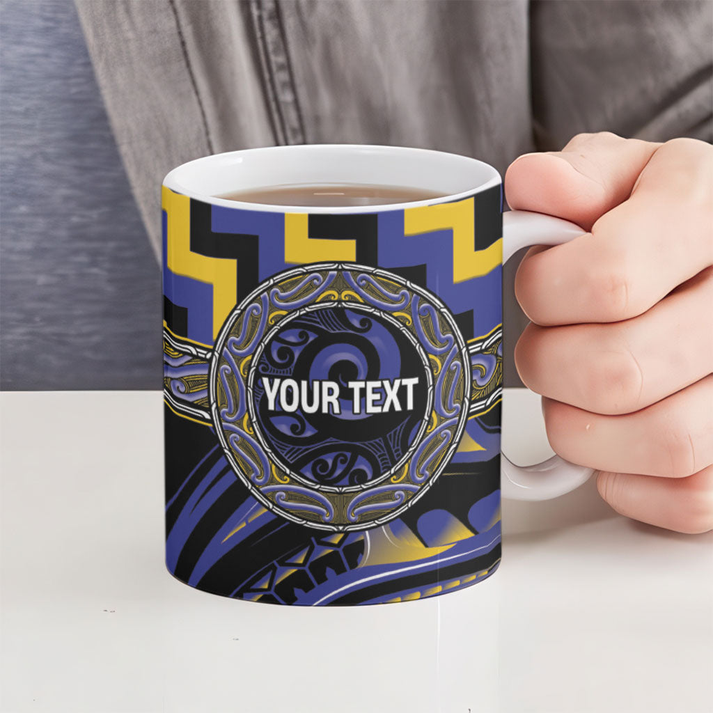Aotearoa Ngati Raukawa Personalised Ceramic Mug Maori Iwi Poutama Puhoro Tattoo LT14 - Polynesian Pride