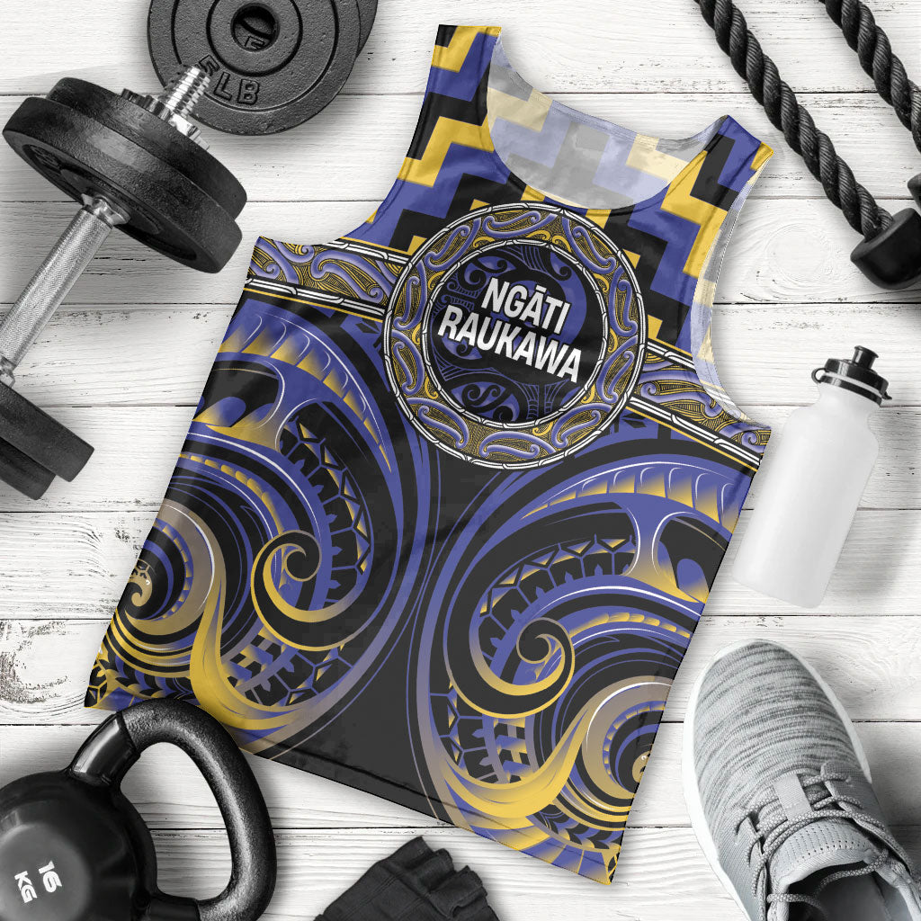 Aotearoa Ngati Raukawa Personalised Men Tank Top Maori Iwi Poutama Puhoro Tattoo LT14 - Polynesian Pride