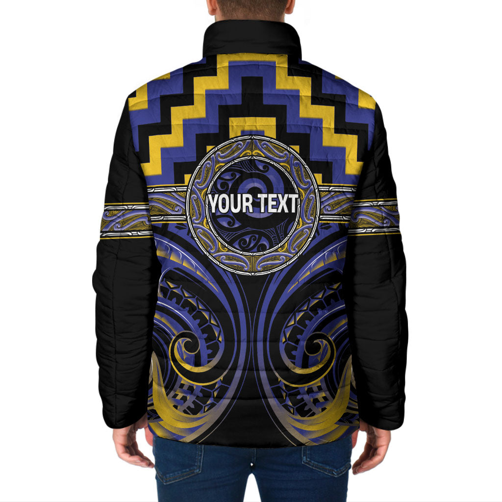 Aotearoa Ngati Raukawa Personalised Padded Jacket Maori Iwi Poutama Puhoro Tattoo LT14 - Polynesian Pride
